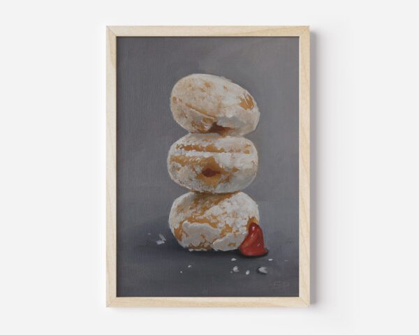 A Stack of Jelly Timbits | 5"x7"