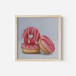 Strawberry Donuts | 8"x8"
