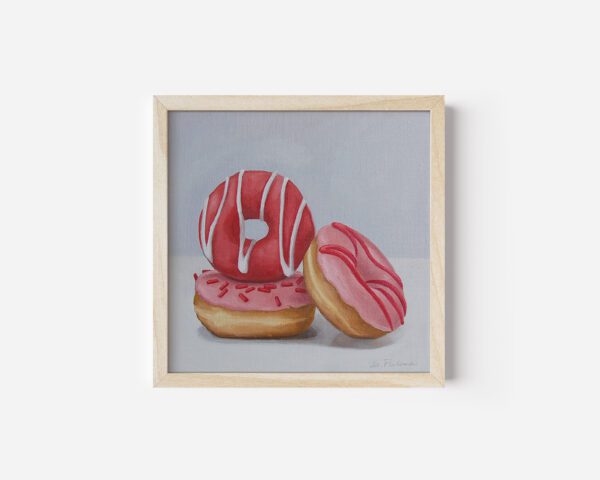 Strawberry Donuts | 8"x8"