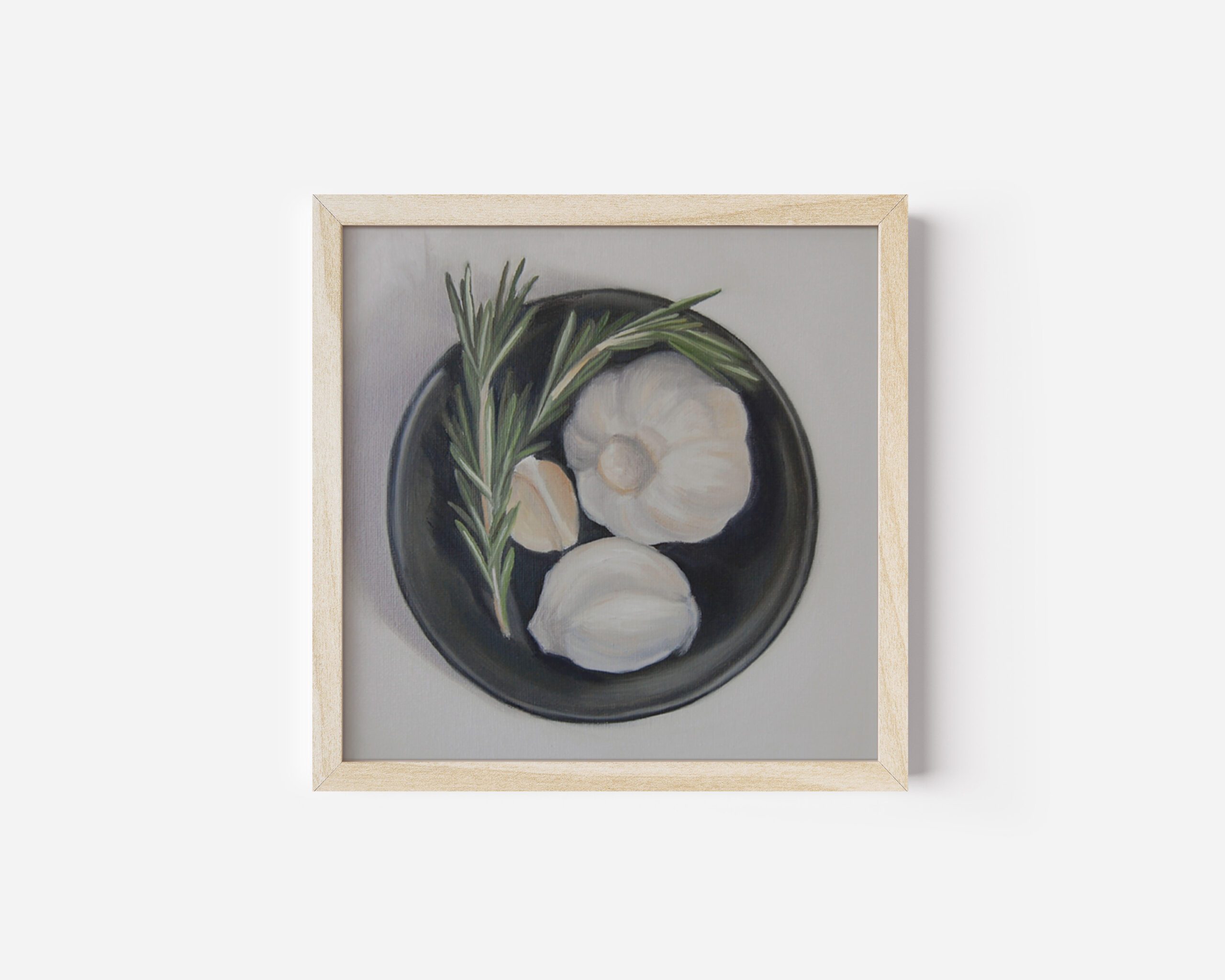 Rosemary and Garlic | 8"x8"