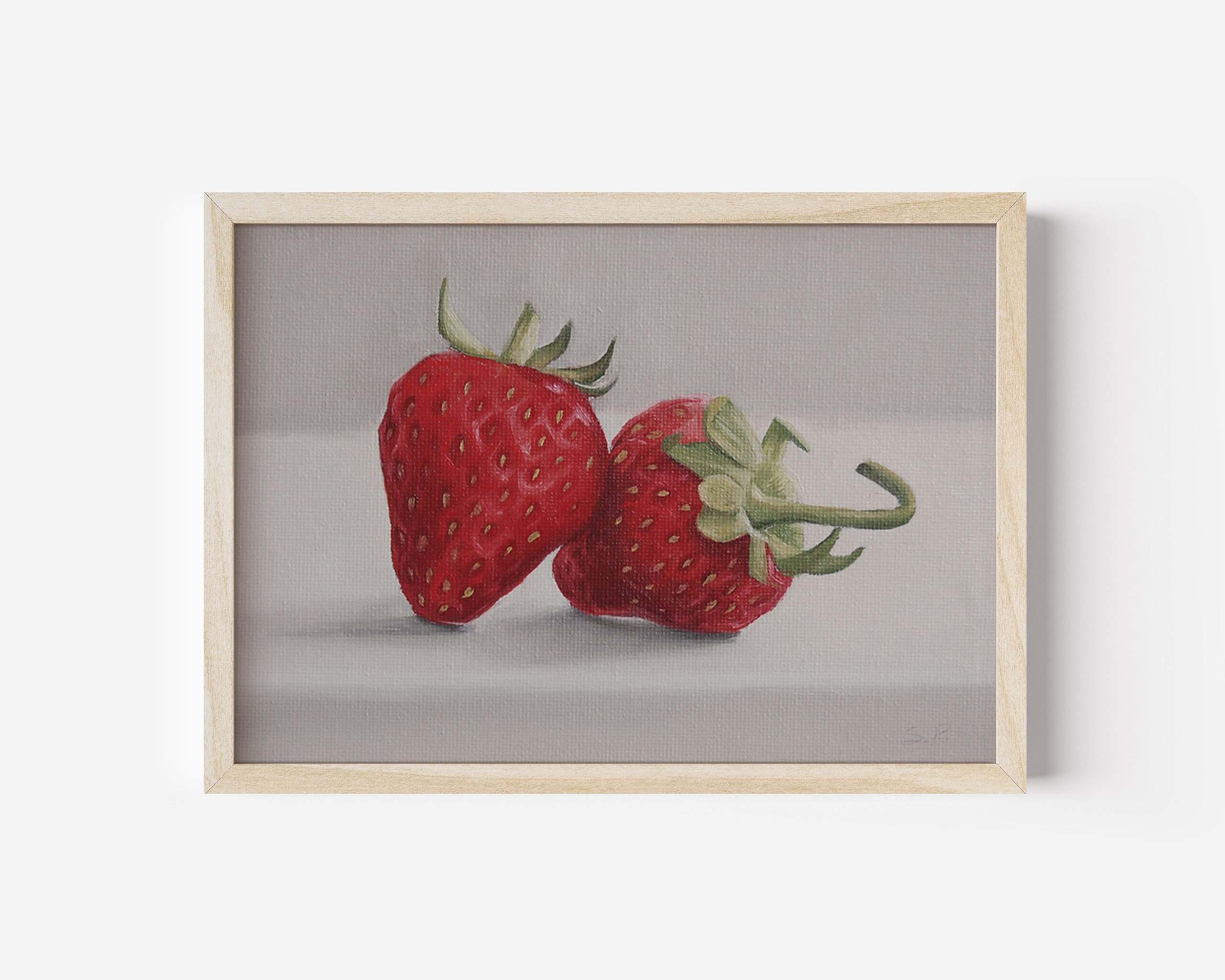 A Couple of Strawberries | 5"x7"